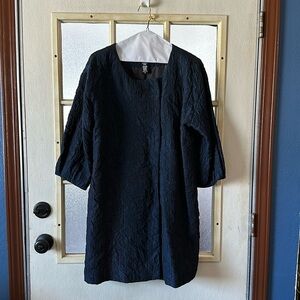 Navy blue vintage inspired cocktail coat